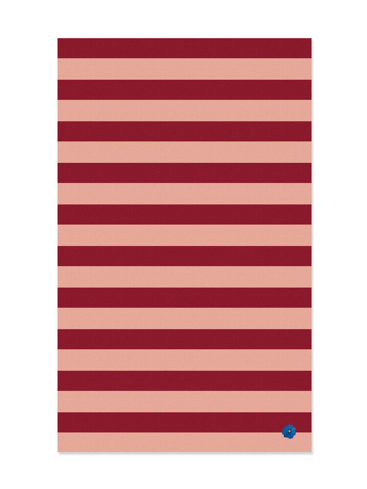 BYON Leya stripe rød dug